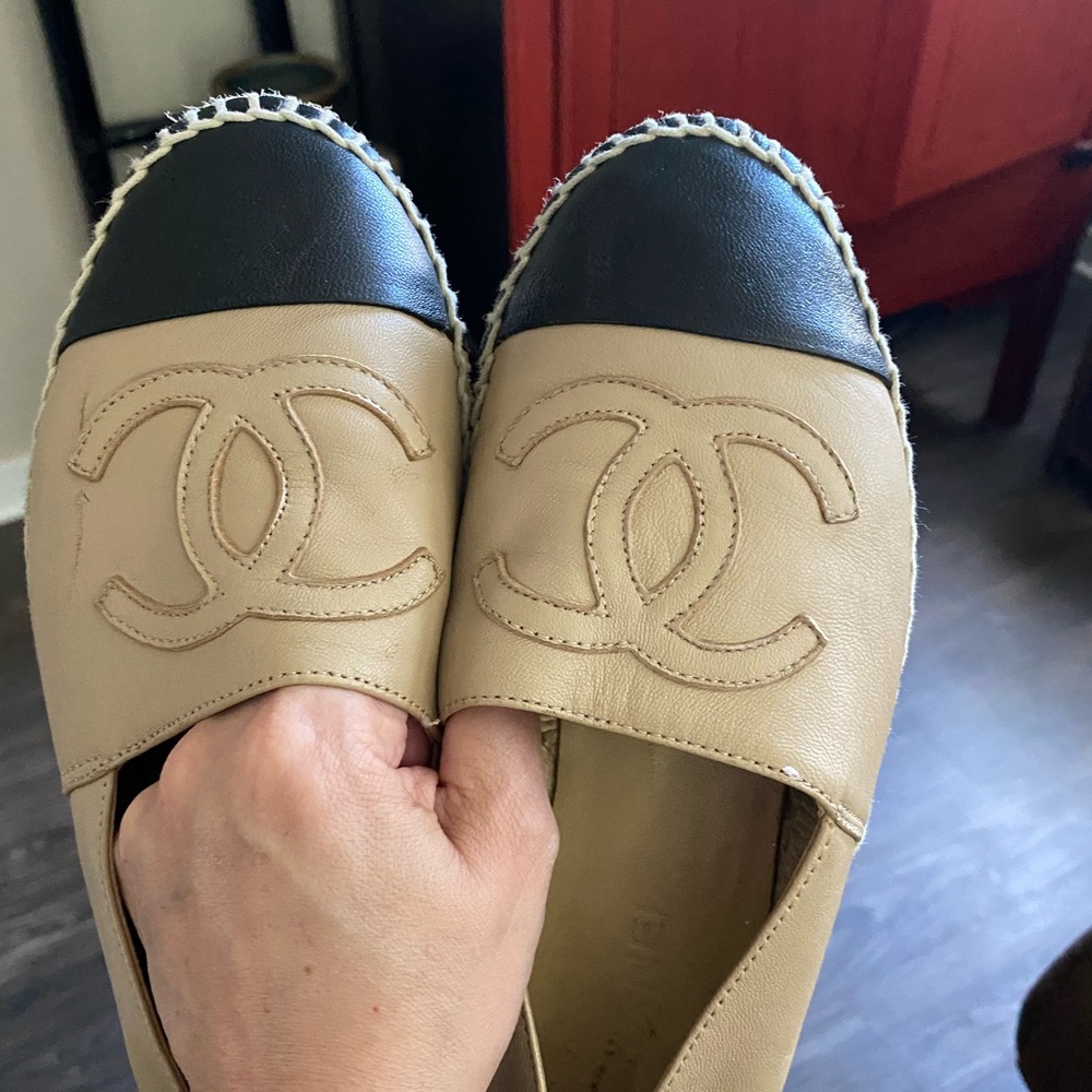 Authentic Chanel Espadrilles Used